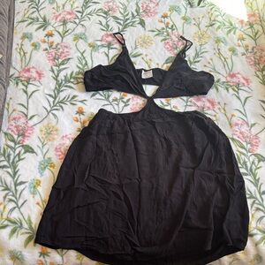 Wild Fable Black Swim Coverup Set